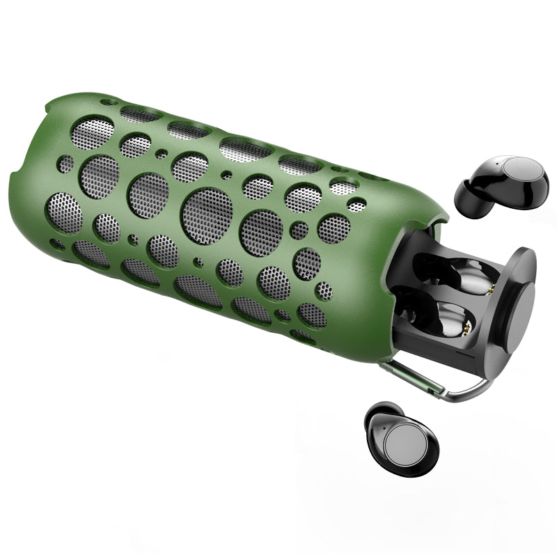 2 in 1 Bluetooth 5.3 Earphone and Speaker with 1200mAh