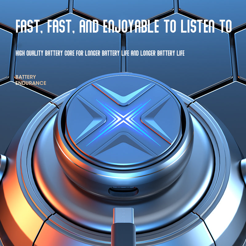 Bluetooth 5.3 Earphone with Cool Color Changing Lights