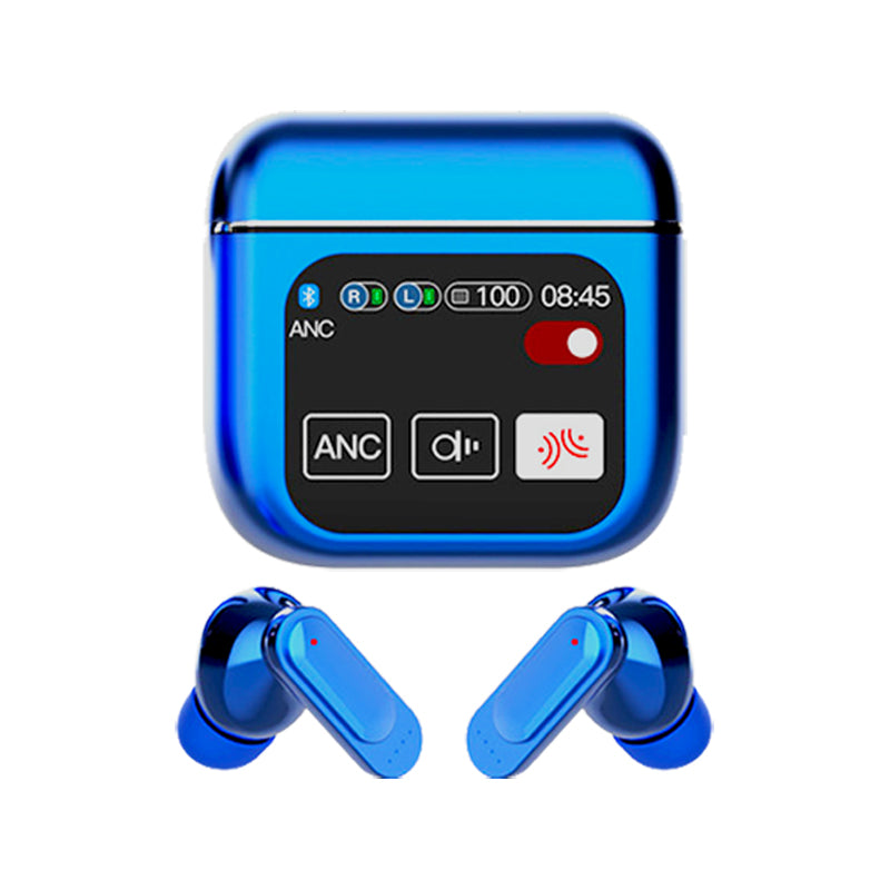 Bluetooth 5.4 LED Full-Color Touch Screen Earbuds Support Multiple Languages