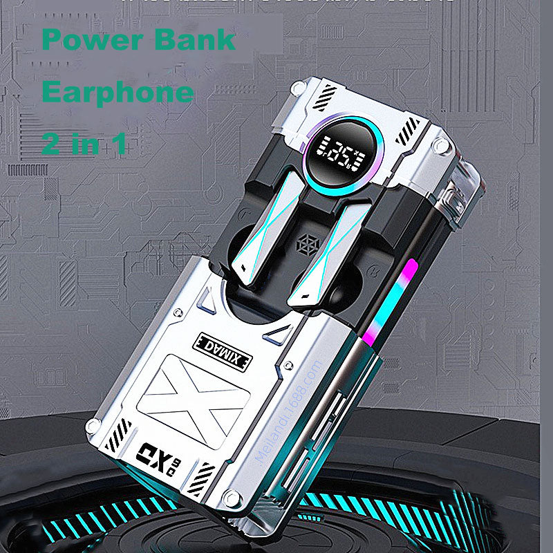 Hardcore Mecha Style Earphone with Phone Charging Function