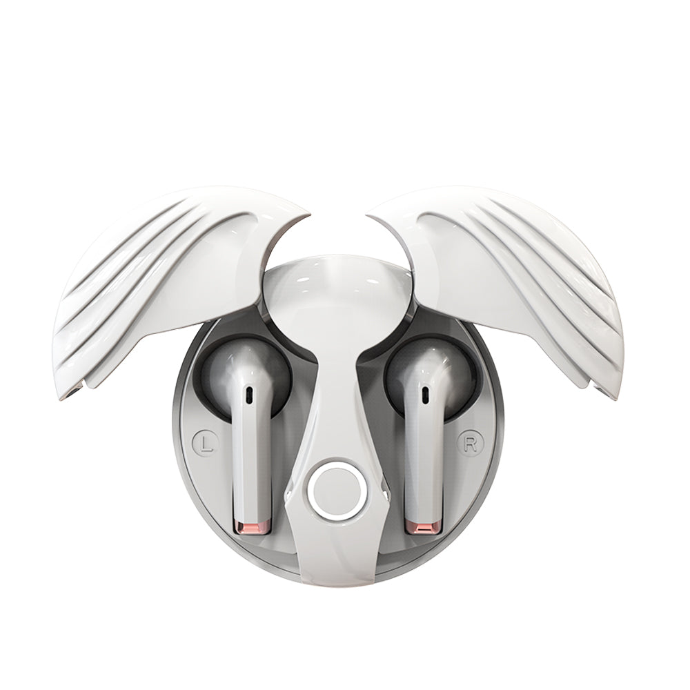 Auricular Bluetooth 5.3 Angel Wings para juegos