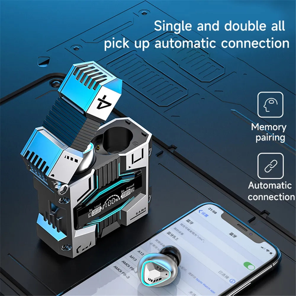 Auricular Bluetooth 5.3 con pantalla digital