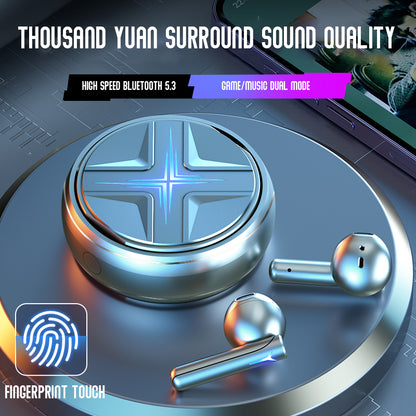 Bluetooth 5.3 Earphone with Cool Color Changing Lights