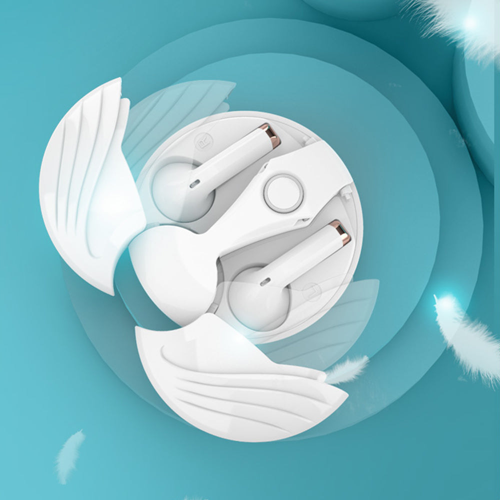 Auricular Bluetooth 5.3 Angel Wings para juegos
