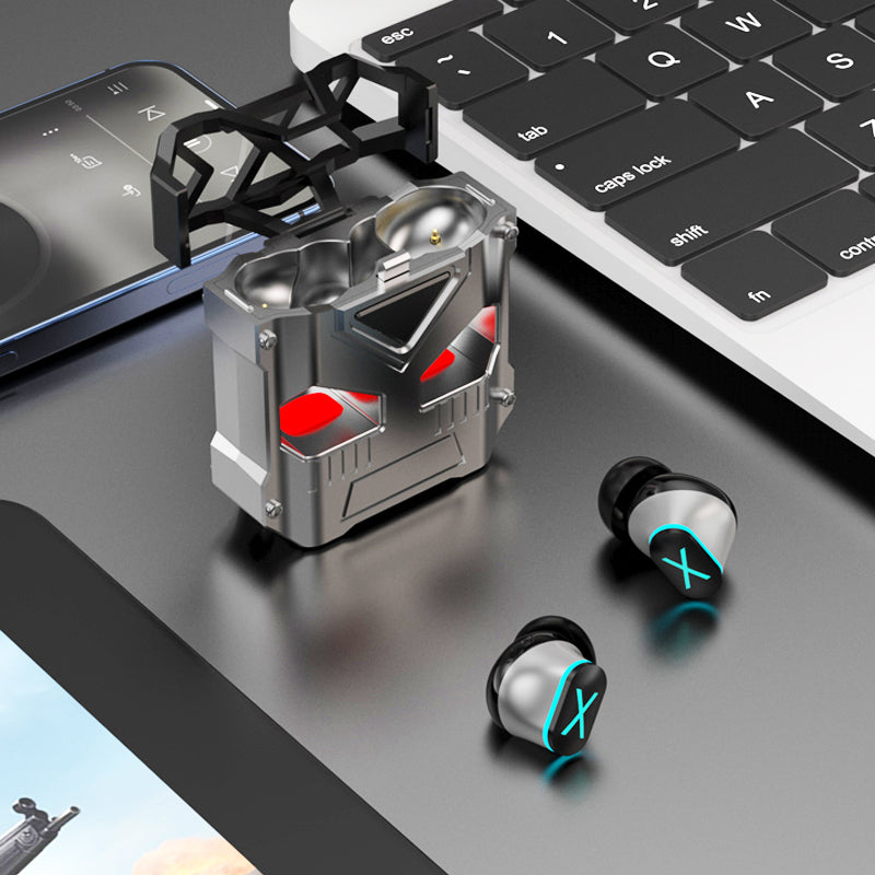 Metal body Bluetooth Earphone with Color Changing Eyes