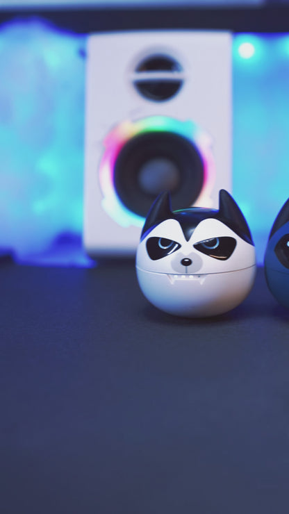 Auto Memory Pairing Cartoon Earphone with Voice Assistant